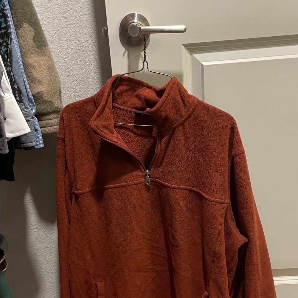 Croft & Barrow Men's Brick Zip-Up Sweater